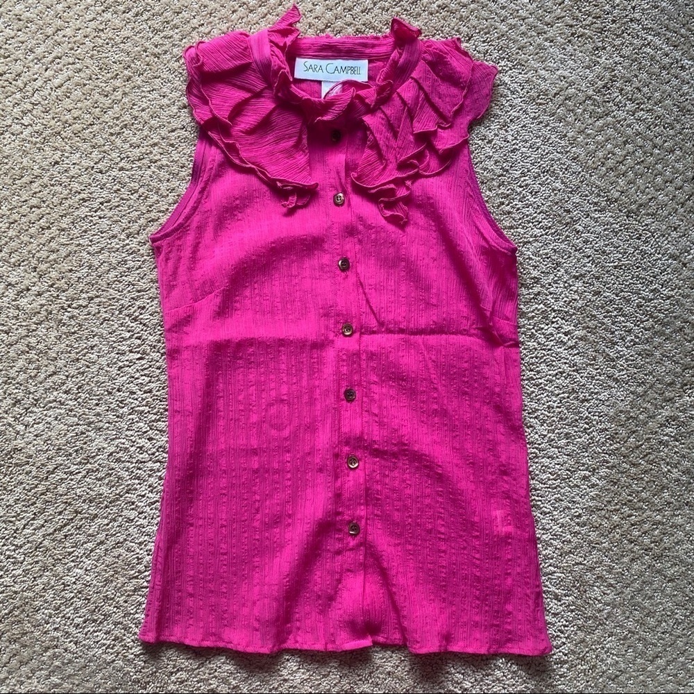 Sara Campbell Pink Button Down Blouse​​​